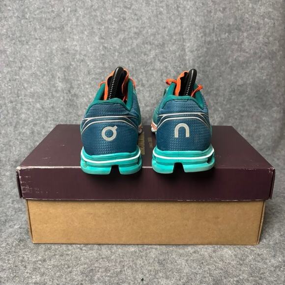 On Cloudflow Teal Blue Athletic Sneakers Walking Running Shoes Women Size 9.5 US - Picture 6 of 8